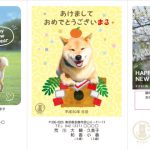 2018年柴犬まるデザイン年賀状印刷